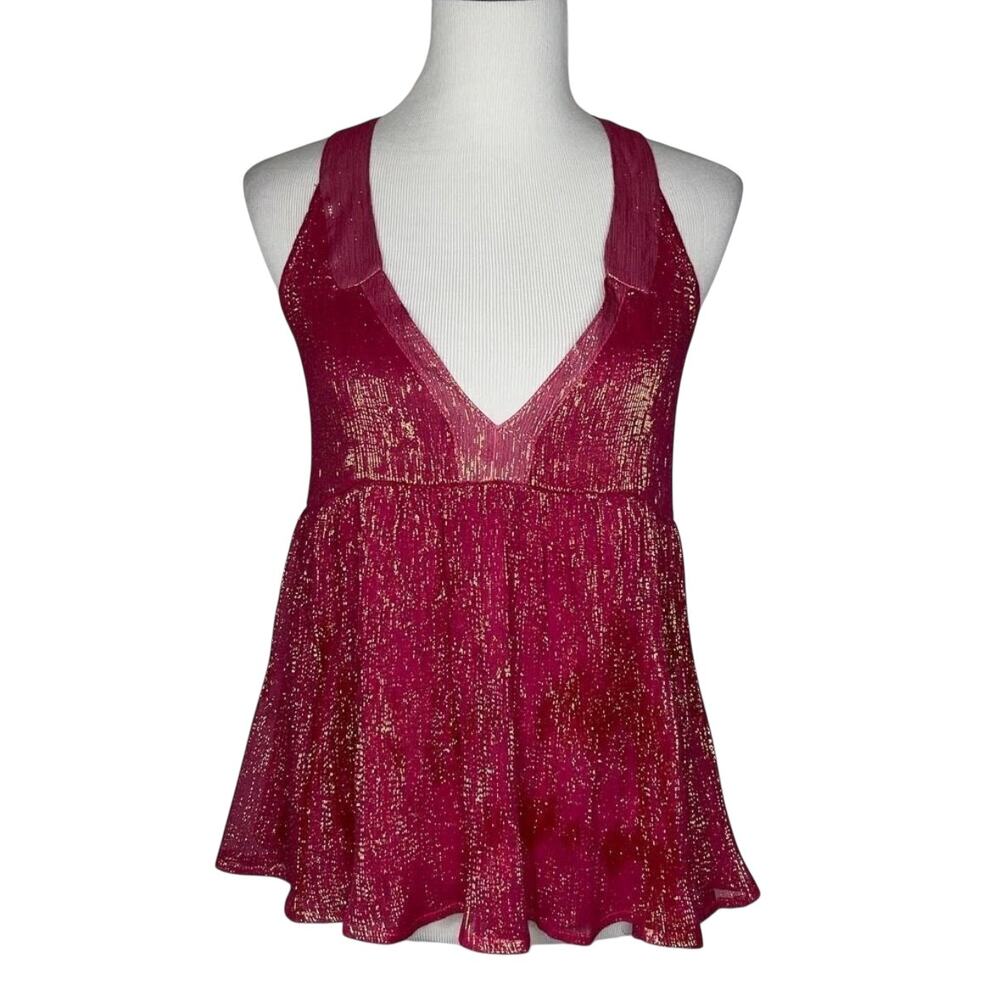 Koch Maude Pink Lurex Dress Top Size Sm NWT!!